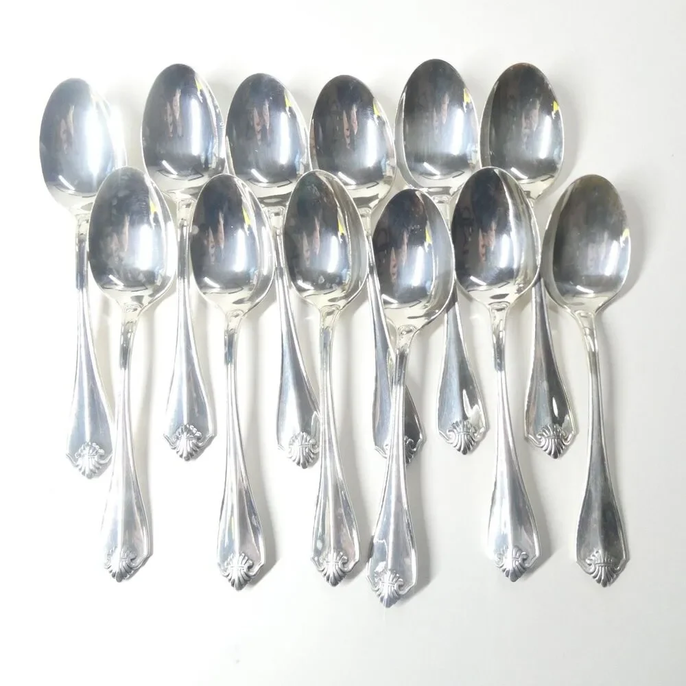 Oneida King James Flatware Set Silverplate 66pc Service for 12 Vintage